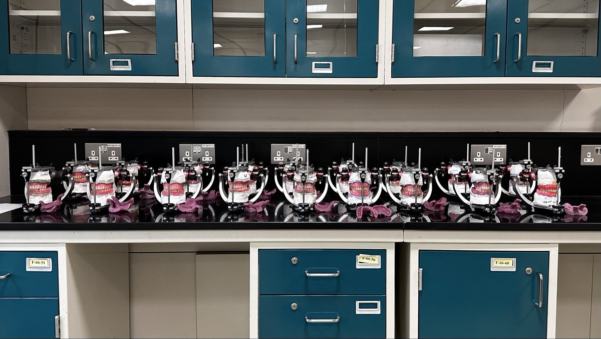 A glimpse of our work in Complete Denture — Class II cases 🦷✨
Proudly crafted by the students of Dental Technology