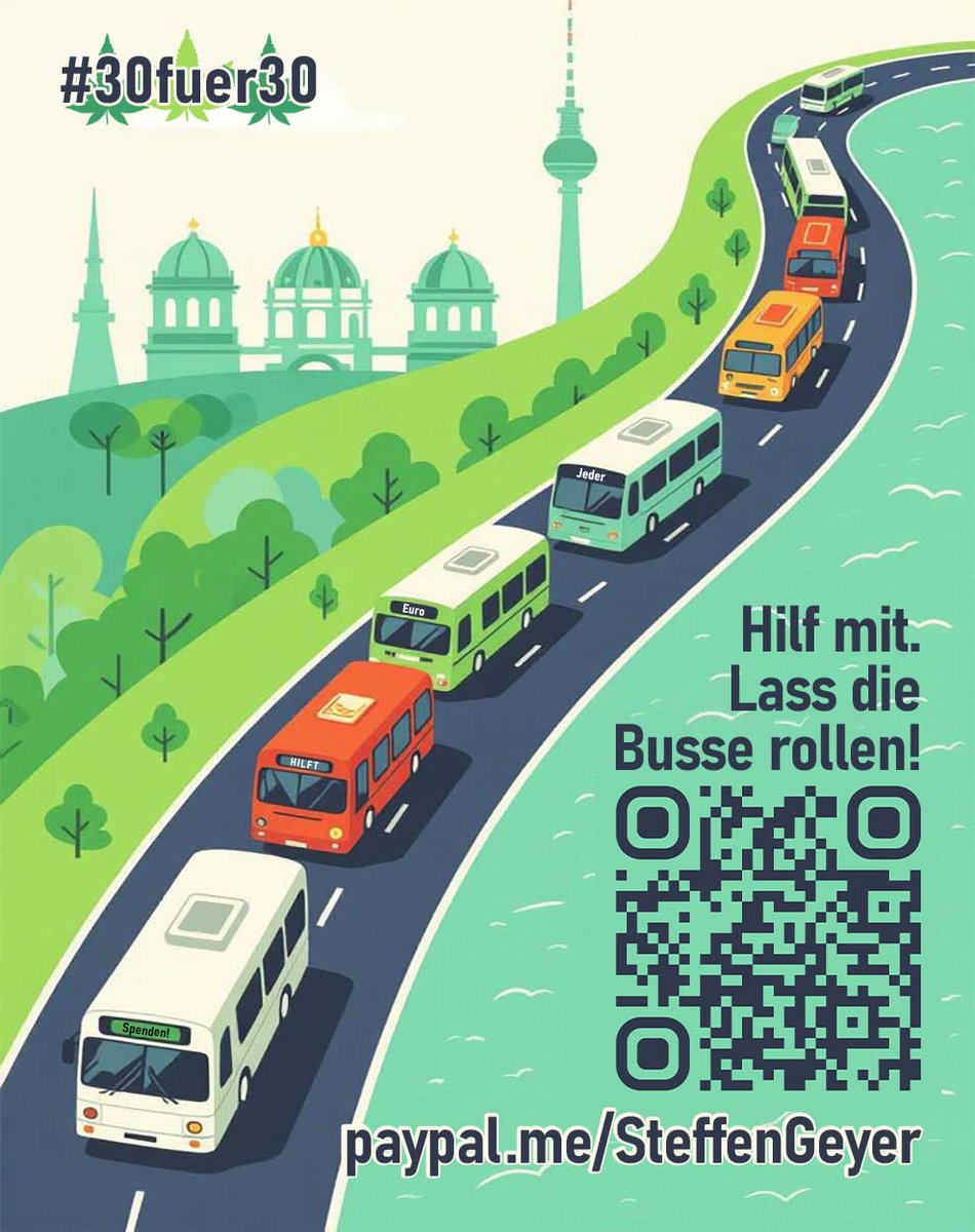 Die Bewegung braucht Bewegung – hilf mit, #30für30 ins Rollen zu bringen!
👉steffen-geyer.de/30fuer30/#spen…

Danke an Mandy, Jakob, Katrin, Patrick, Jens, Felix, Matthias &amp; Eric für die ersten Spenden!💚

Und an alle anderen:
Was fehlt euch, um #30für30 zu unterstützen? Was kann ich tun?