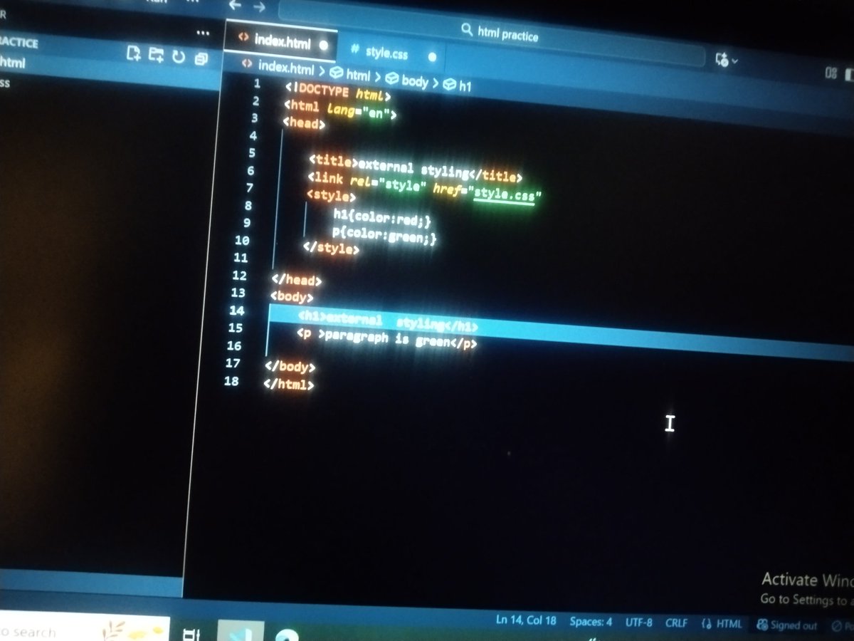 MamtaShah578359's tweet image. Learning CSS basics today. Styling the web one property at a time.
#CodeNewbie #WebDevelopment #CSS