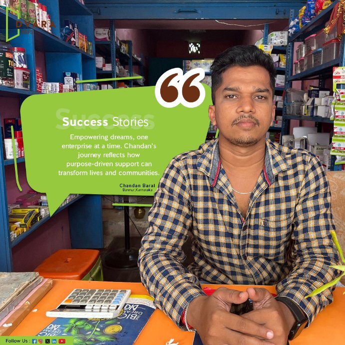 Meet Chandan Baral from Nachuni, Odisha — a first-generation graduate who turned determination into success. 💪

With an Enterprise Loan from Dvara KGFS, he expanded his medical shop, improved services, and built a better life for his family. 🌾💼

#DvaraKGFS #Successstories