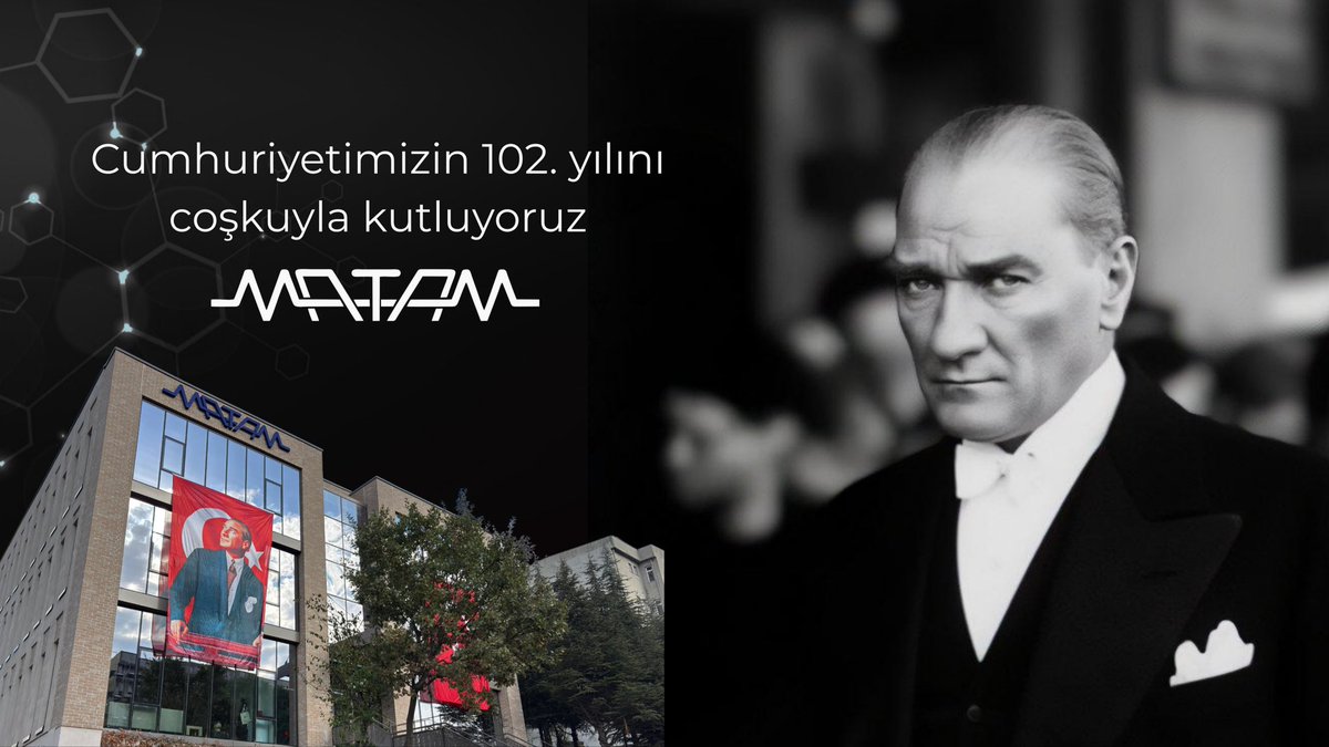 Cumhuriyet’in bize bıraktığı en değerli miras, akla ve bilime olan güvendir.
Bu güvenle, MATAM olarak ülkemizin geleceği için bilimin rehberliğinde ve çağın teknolojileriyle çalışıyoruz. 
Çünkü biliyoruz ki: “Mutlaka muvaffak olacağız.” 
#CumhuriyetBayramı #29Ekim #MATAM