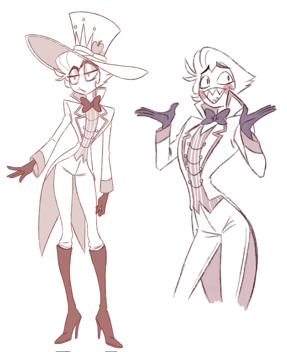 #HazbinHotelLucifer warmup doodles