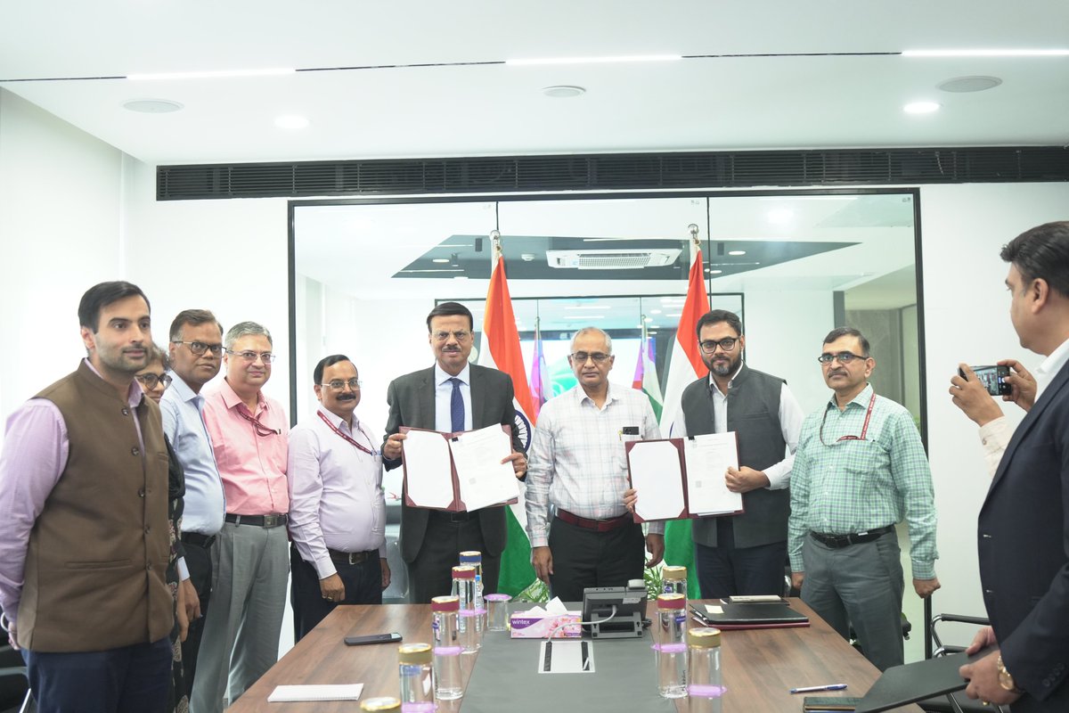 TCOEINDIA's tweet photo. TCOE India signed Agreement with Digital Empowerment Foundation, I-Novate Infotech Pvt. Ltd., &amp; Corpus Enterprises Pvt. Ltd. for the Samriddh Gram Project. 🇮🇳🤝

Together, we aim to advance rural digital inclusion &amp; sustainable innovation.
#TCOEIndia #Dot #DigitalIndia https://t.co/hkEr1MgUV5