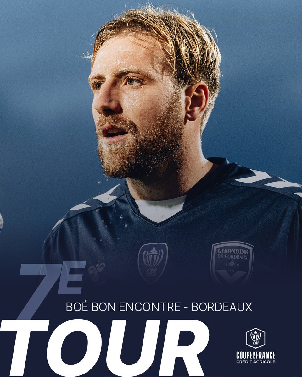 girondins's tweet photo. 𝑪𝙤𝒖𝙥𝒆 𝒅𝙚 𝙁𝒓𝙖𝒏𝙘𝒆 🏆

Nous nous déplacerons chez l'Entente Boé Bon Encontre pour le 7ème tour de la @coupedefranceCA. La rencontre se déroulera le week-end du 15 et 16 novembre. 🔜

#AllezBordeaux https://t.co/Fp15OFaDh8