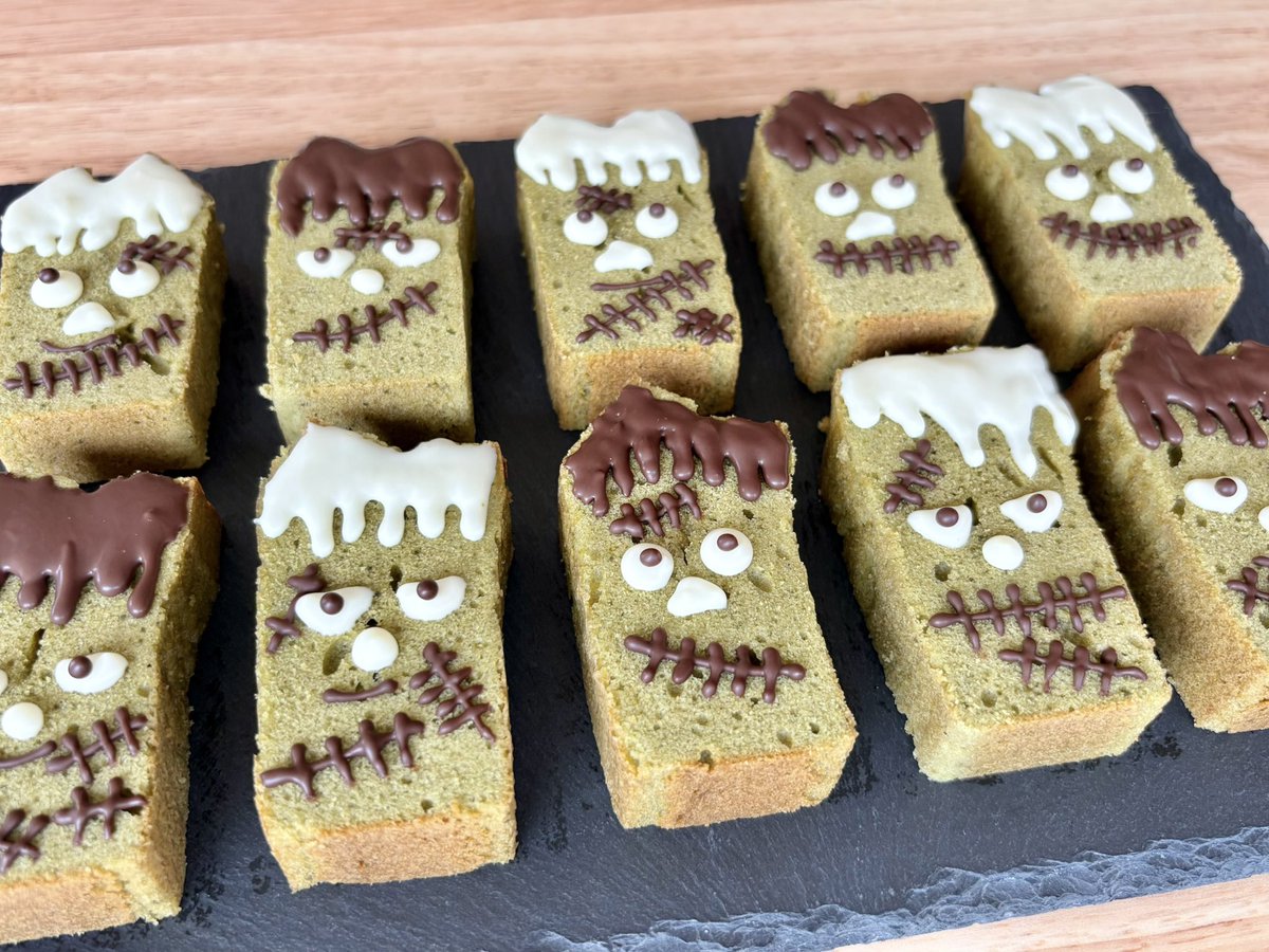 chakichocolat's tweet photo. ランケンシュタインの抹茶パウンド🧟‍♂️
濃厚抹茶のしっとりケーキ🍵
#お菓子作り #ハロウィン #ハロウィンスイーツ #お菓子作り好きな人と繋がりたい https://t.co/mnBKZu5NDx