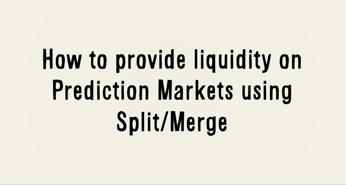 michael_lwy's tweet image. 🧵 What is Split/Merge on Prediction Markets (And how to make money with it)