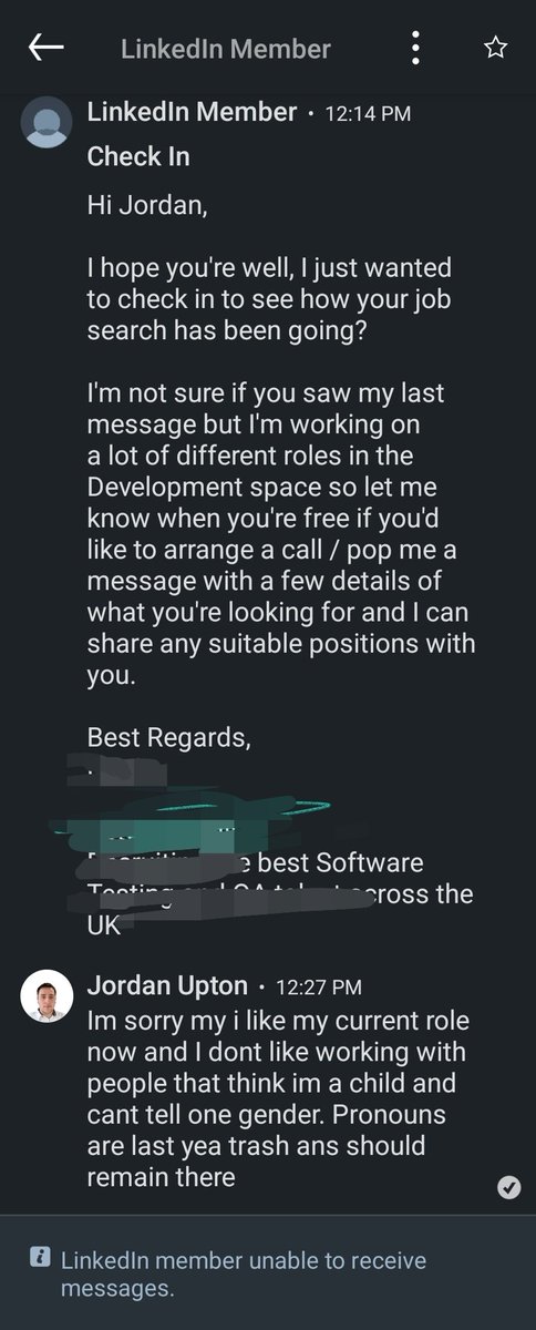 This is a new one. I've been blocked on LinkedIn for calling out wokeness