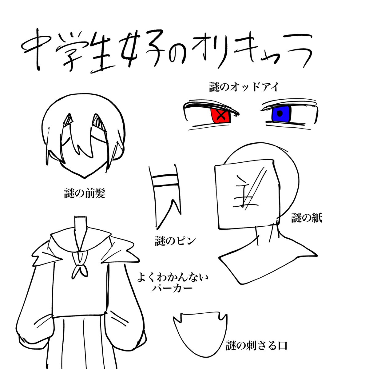 nunusussu_215's tweet photo. 中学生女子のオリキャラって大体これじゃないか
このどれか絶対に当てはまってる気がする https://t.co/K7r3Vc4g8f