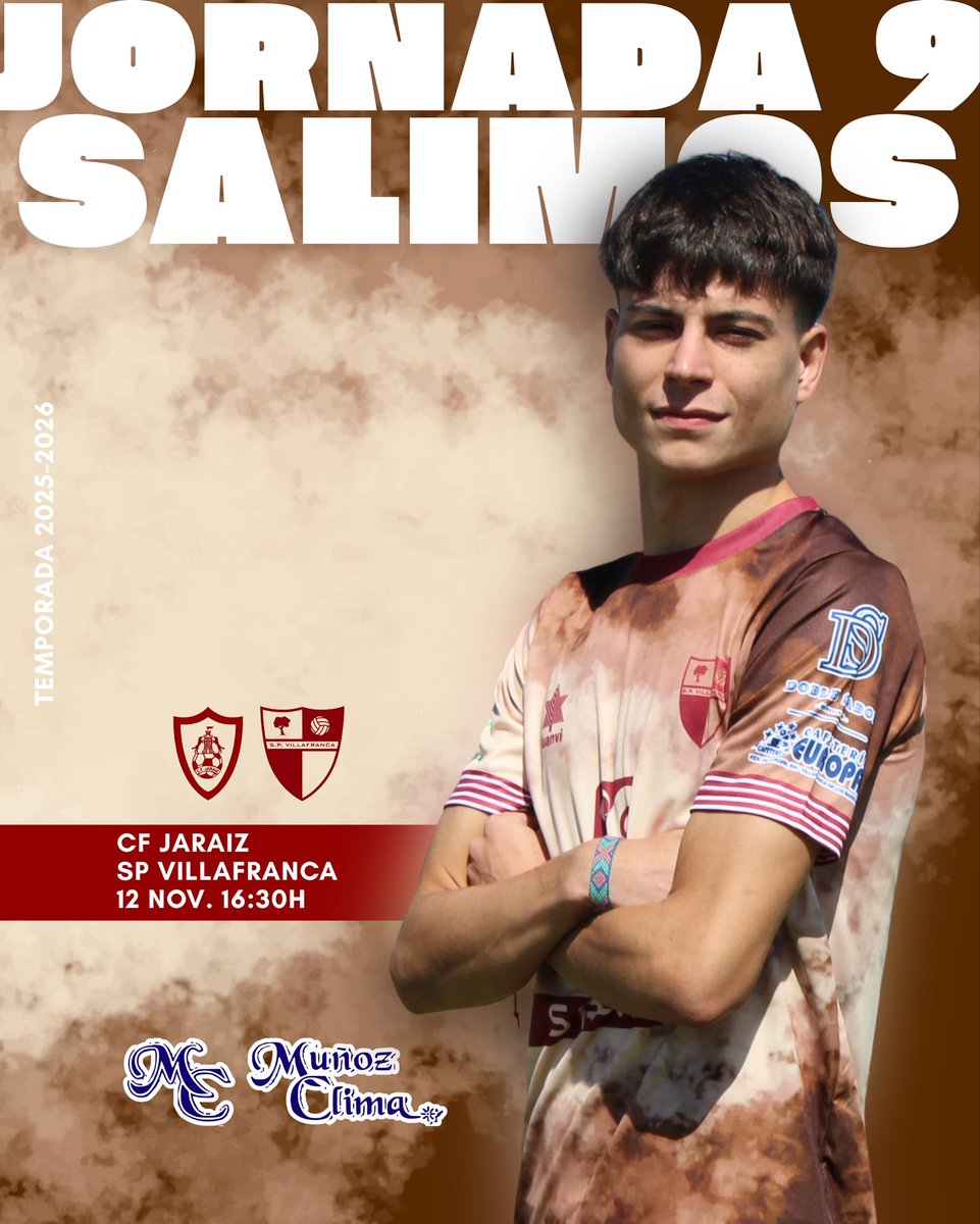 𝐉𝐎𝐑𝐍𝐀𝐃𝐀 9️⃣ 🚌

🆚 <a href="/cfjaraiz/">Club de Fútbol Jaraíz.</a> 
🗓️ 2 de Noviembre 
🕗 16:30h
🏟️ Estadio Municipal de Jaraíz de la Vera