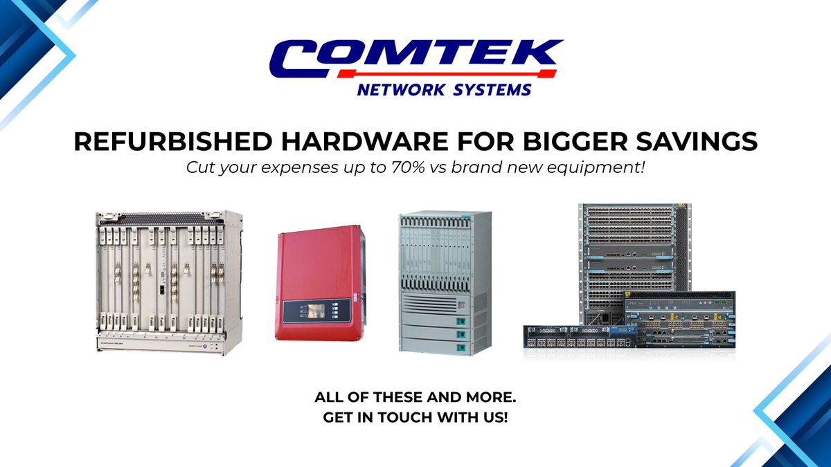 ComtekUK's tweet image. Save up to 70% on IT hardware 💸
Refurbished gear = enterprise reliability, warranty support &amp;amp; top brands like HPE, Cisco &amp;amp; Juniper — all at lower cost.

comtek.co.uk

#CircularEconomy #GreenSolutions #TechHardware #ZeroCarbon