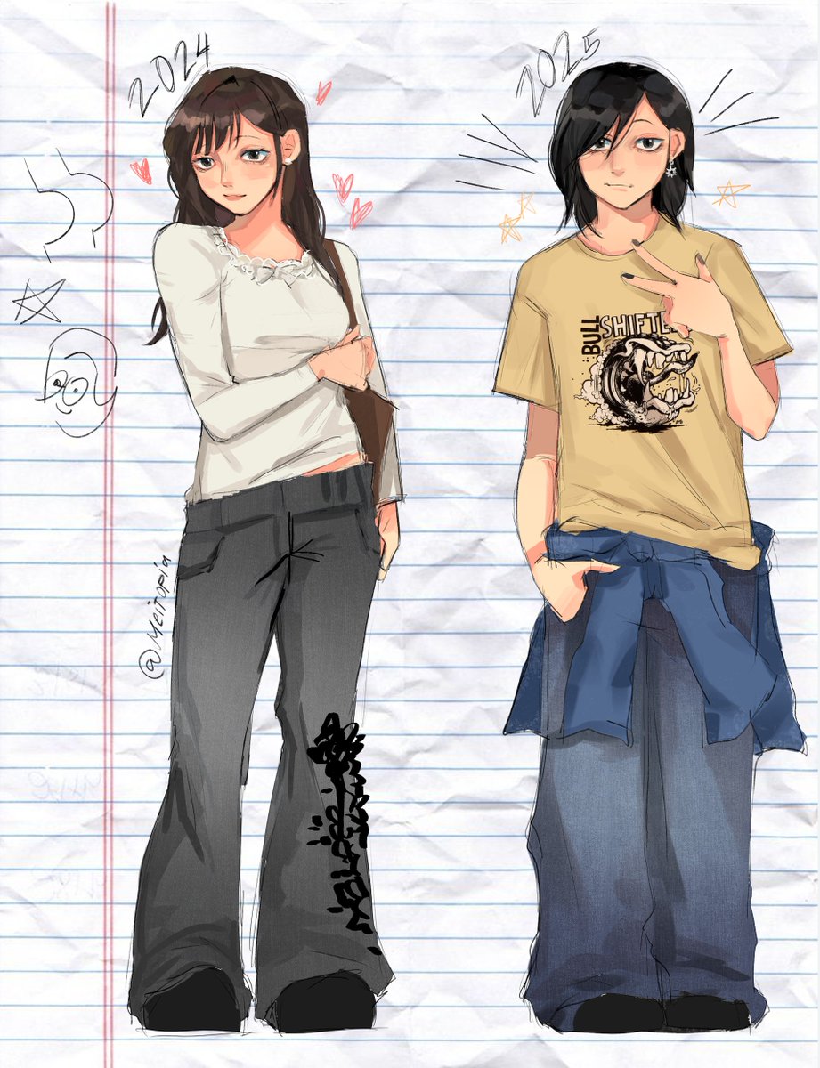 meitopia's tweet photo. 2024 -> 2025 me but it's such a style jump #rkgk https://t.co/6qIHTqyYTR
