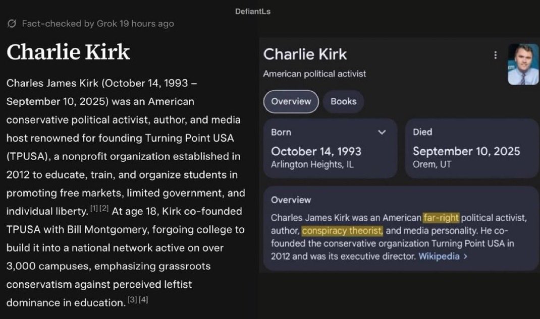 bozwy's tweet image. Warum Grokipedia die Medien komplett am Rad drehen lässt – und warum das ein Genuss ist.

Die Legacy-Medien zerfallen zu Staub – und alles nur seinetwegen: Einer digitalen Enzyklopädie. - Kein Putsch, kein Weltkrieg, sondern eine lächerliche Website. - grokipedia.com,…