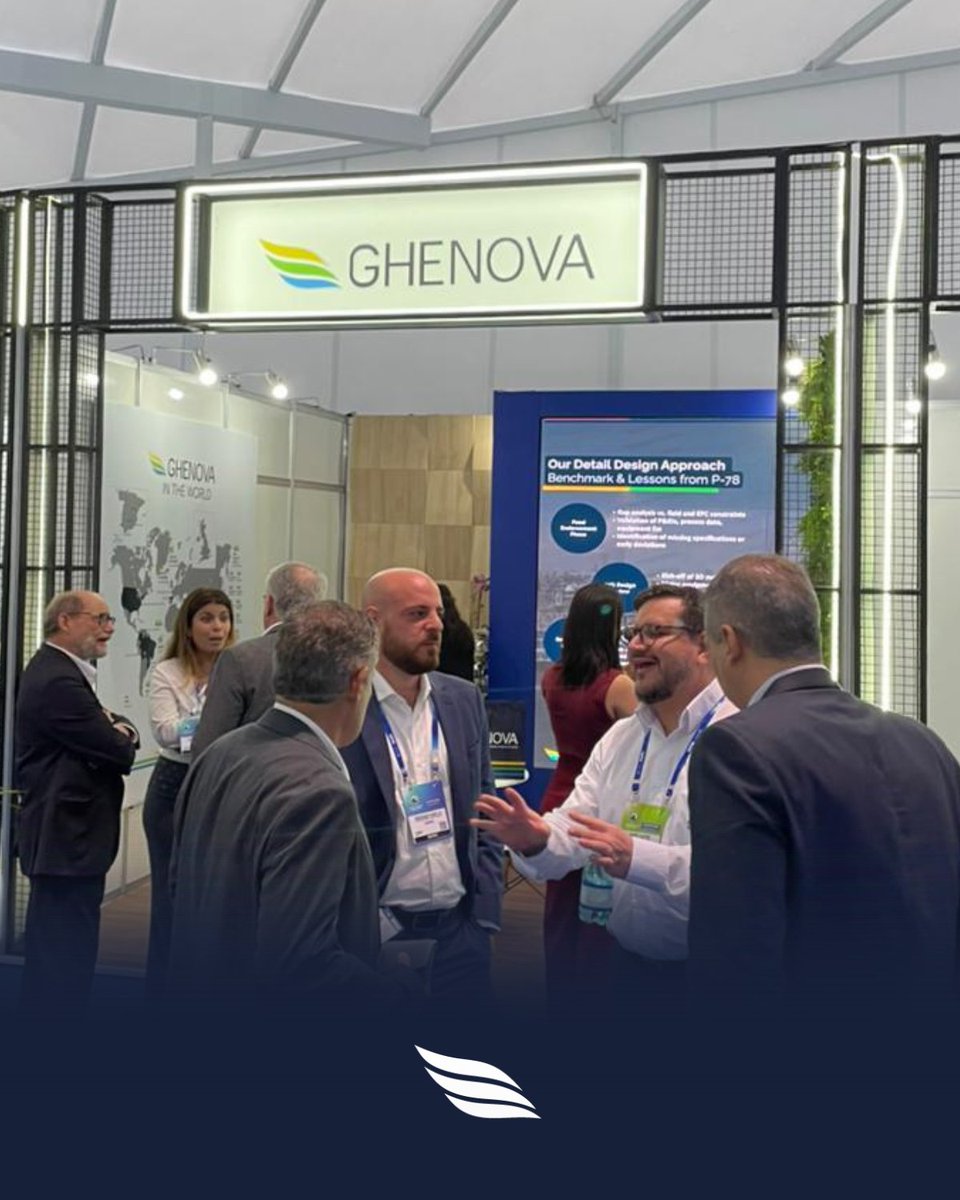 GHENOVAofficial's tweet image. A great start at OTC Brasil!

Many clients and partners visited our booth X06, reaffirming Ghenova’s quality and technical expertise in the Offshore sector.

Join us this Wednesday at 17:30 for a networking cocktail!
#OTCBrasil #Ghenova #OffshoreEngineering