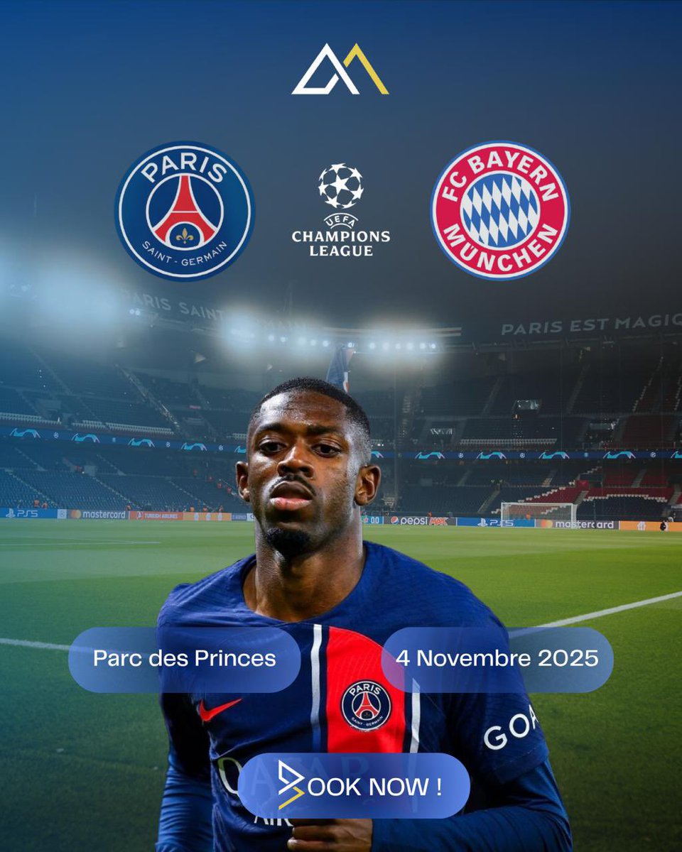 BookMyEventoff's tweet photo. PSG BAYERN / BOOK NOW !🔑
🎟️ Tous types de billets disponibles, toutes catégories confondues.
🤳🏼 Réserve dès maintenant et assure ta place !
📩 Contactez-nous directement pour plus d’informations.
#psg #psgticket #psgbayern #dembele #parcdesprinces #icicestparis #ldc #LDC https://t.co/bLMn080UbY