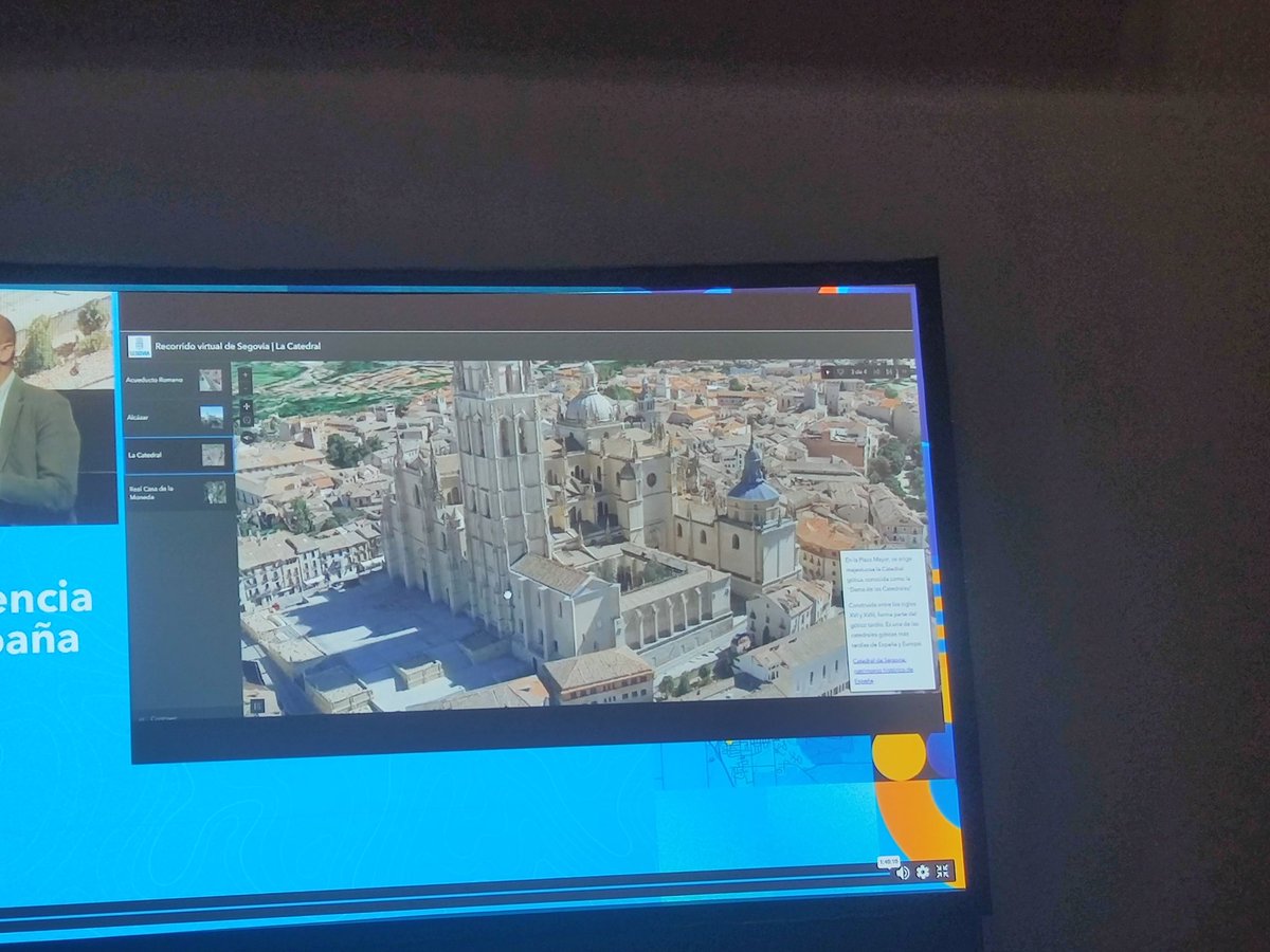 #CEsri25, extraordinario modelo digital en 3D de la ciudad de Segovia!!