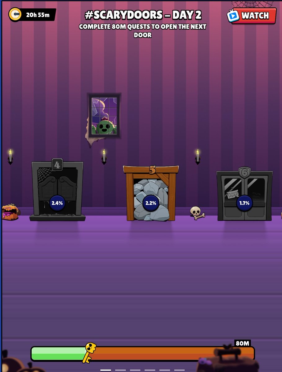 I remembered to on vote day 2.  #BrawlStars #scarydoors