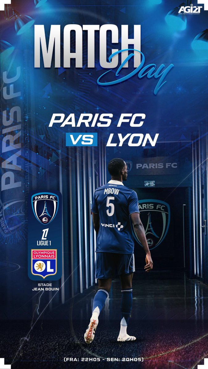 TOUS ENSEMBLE À JEAN-BOUIN 💪

𝐀𝐥𝐥𝐞𝐳 𝐏𝐚𝐫𝐢𝐬 𝐅𝐂 🔵⚪️

#CertifiéParis | #PFCLYON | #ParisFC #OlympiqueLyonnais #Ligue1