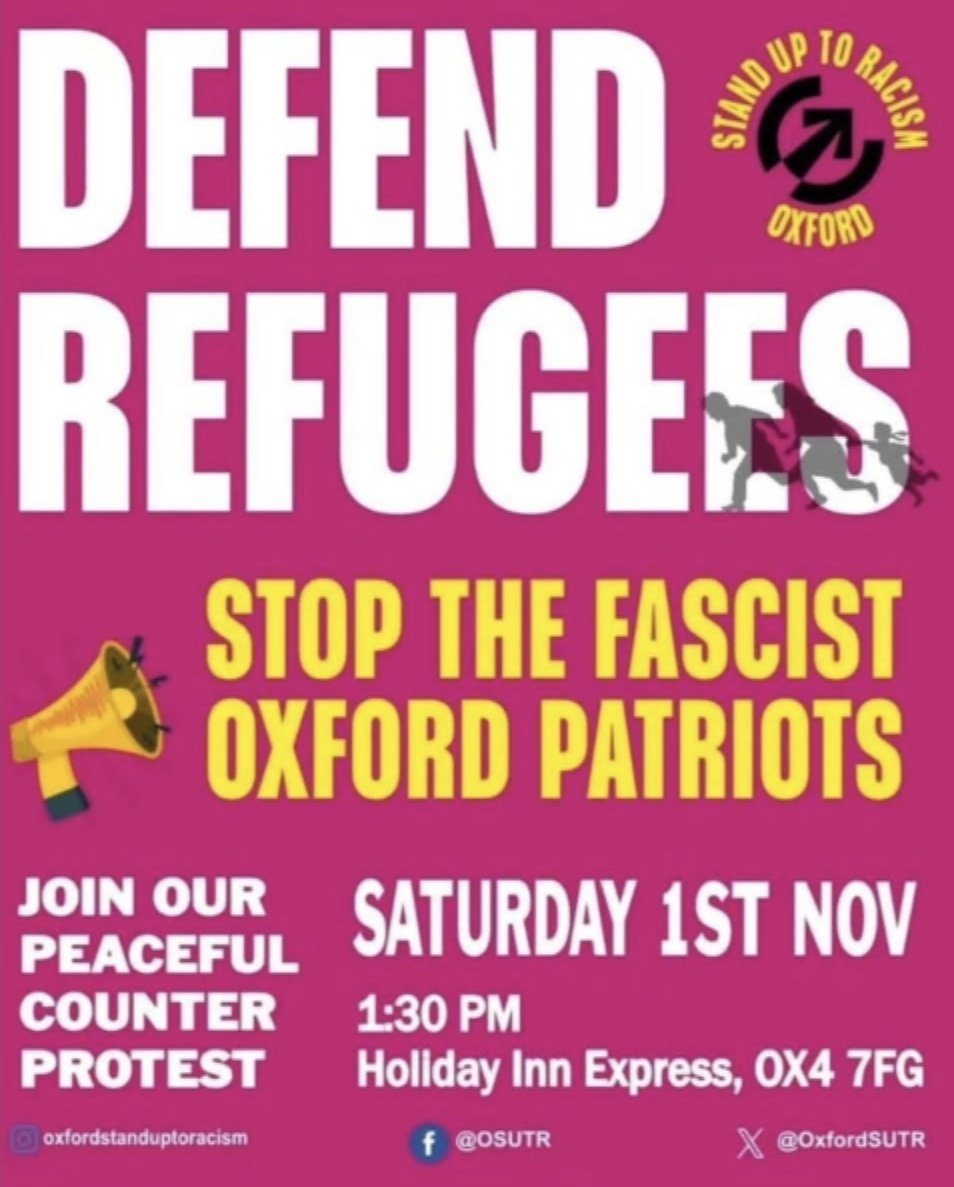 Saturday will be fun <a href="/MillwallFC/">Millwall FC</a> in town, and this lot decided to do a protest at the ground. <a href="/ThamesVP/">Thames Valley Police</a> have fun. #oufc #millwall.