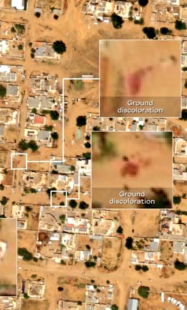 🟥 ها هي #الفاشر ،
لا تُرى على الخريطة بالتضاريس و إنما بدم أهلها من الفضاء ..

#Sudan_War_Updates 
#sudan