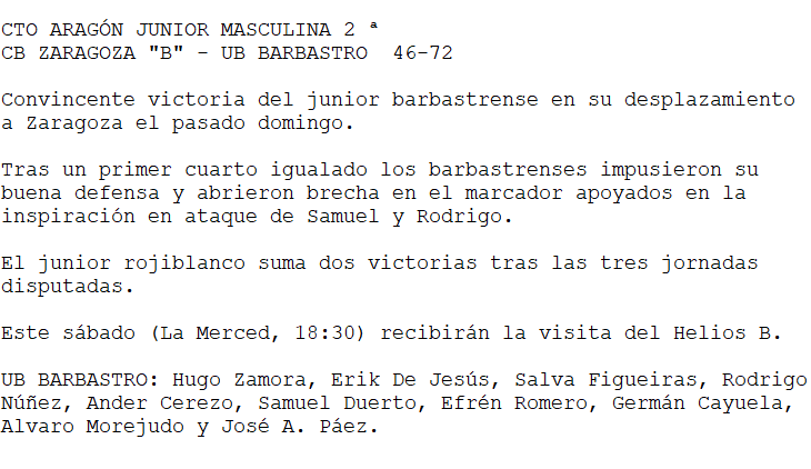 Union Basket Barbastro tweet media