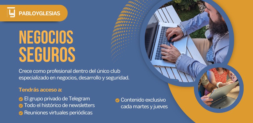 CyberBrainers (@cyberbrainers) on Twitter photo 📬 Acabamos de terminar de escribir la #newsletter de seguridad exclusiva para miembros del Club Negocios Seguros, que os enviaremos a todos los miembros mañana a las 7AM.  
¿Te la vas a perder?  
Si quieres estar al día de los riesgos digitales 👇
pabloyglesias.com/club/ 📬 Acabamos de terminar de escribir la #newsletter de seguridad exclusiva para miembros del Club Negocios Seguros, que os enviaremos a todos los miembros mañana a las 7AM.  
¿Te la vas a perder?  
Si quieres estar al día de los riesgos digitales 👇
pabloyglesias.com/club/