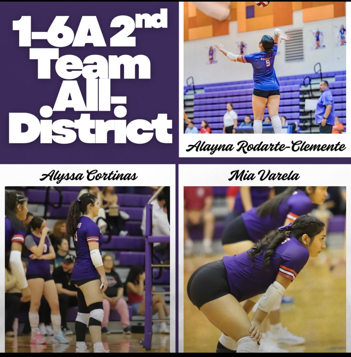 Eastlake_Vball's tweet photo. Congratulations Alyssa, Mia, &amp; Alayna! 
1-6A 2nd Team All-District
@EHSFalconSports https://t.co/OP4RuXJswp