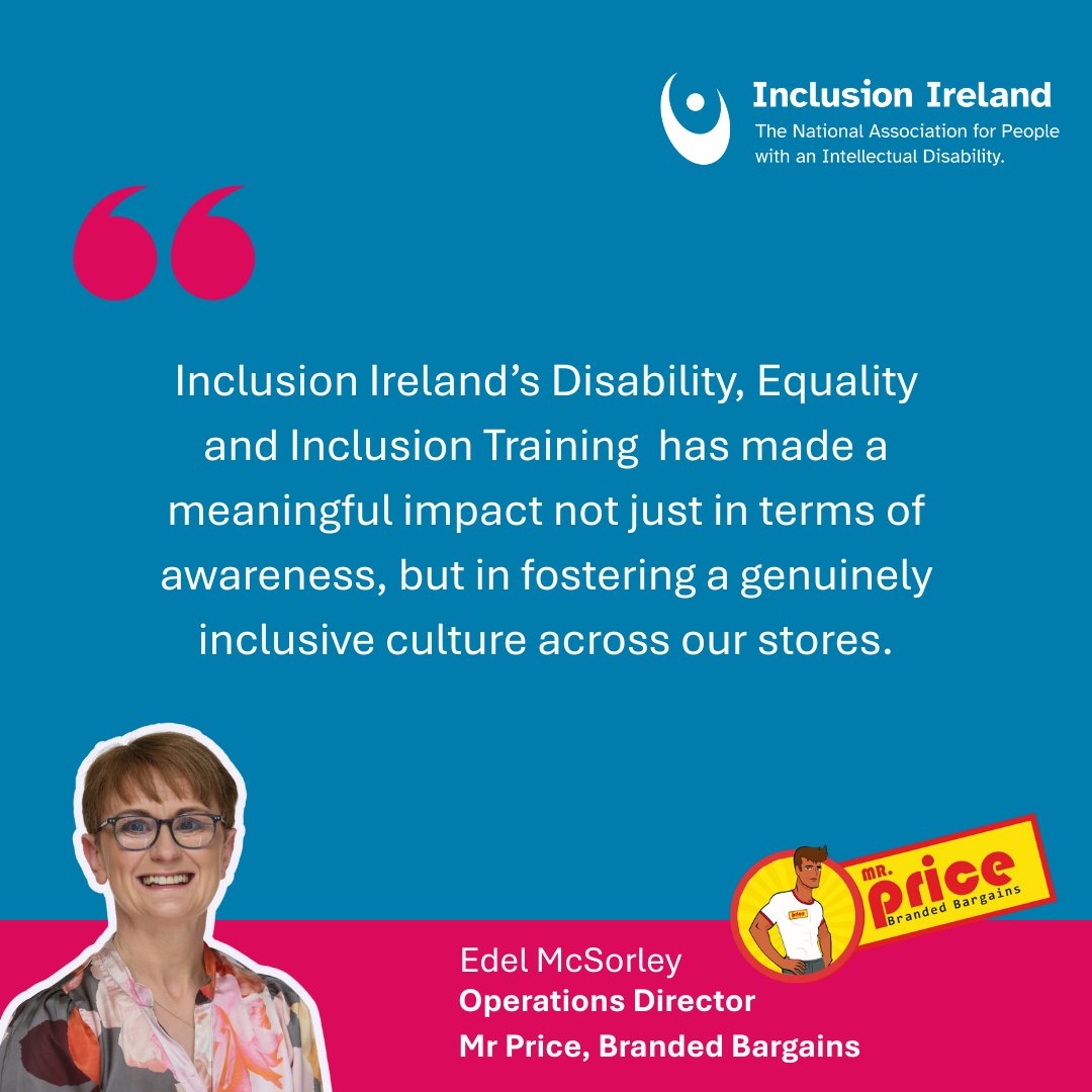 We're incredibly proud of the impact our Disability, Equality and Inclusion Training had at @mrpriceireland!

Achieving true inclusion means building a sustainable, accessible culture.

Huge thanks to Edel McSorley and the Mr Price team for their warm welcome and participation!
