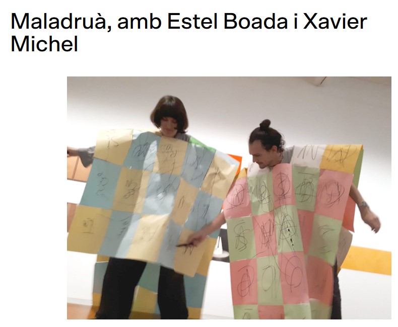 MuseuTapies's tweet image. AVUI

L&apos;artista Estel Boada i el performer poètic Xavier Michel ens introduiran a l’univers d’André du Colombier amb una mirada plena d’humor, jocs lingüístics i experimentació amb el projecte  &quot;Maladruà&quot;. 

29.10.2025 | 18h | Museu Tàpies

Reserves: museutapies.org/event/maladrua…