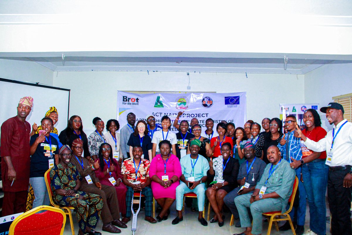 Nisd_ng's tweet photo. address highlighted challenges thereby reaching the unreached for the benefit of #socialprotection4all.
It is now safe to say that the #ACTNAIAJA project which is being co-funded by the European Union in https://t.co/qOkGx7vd0Q