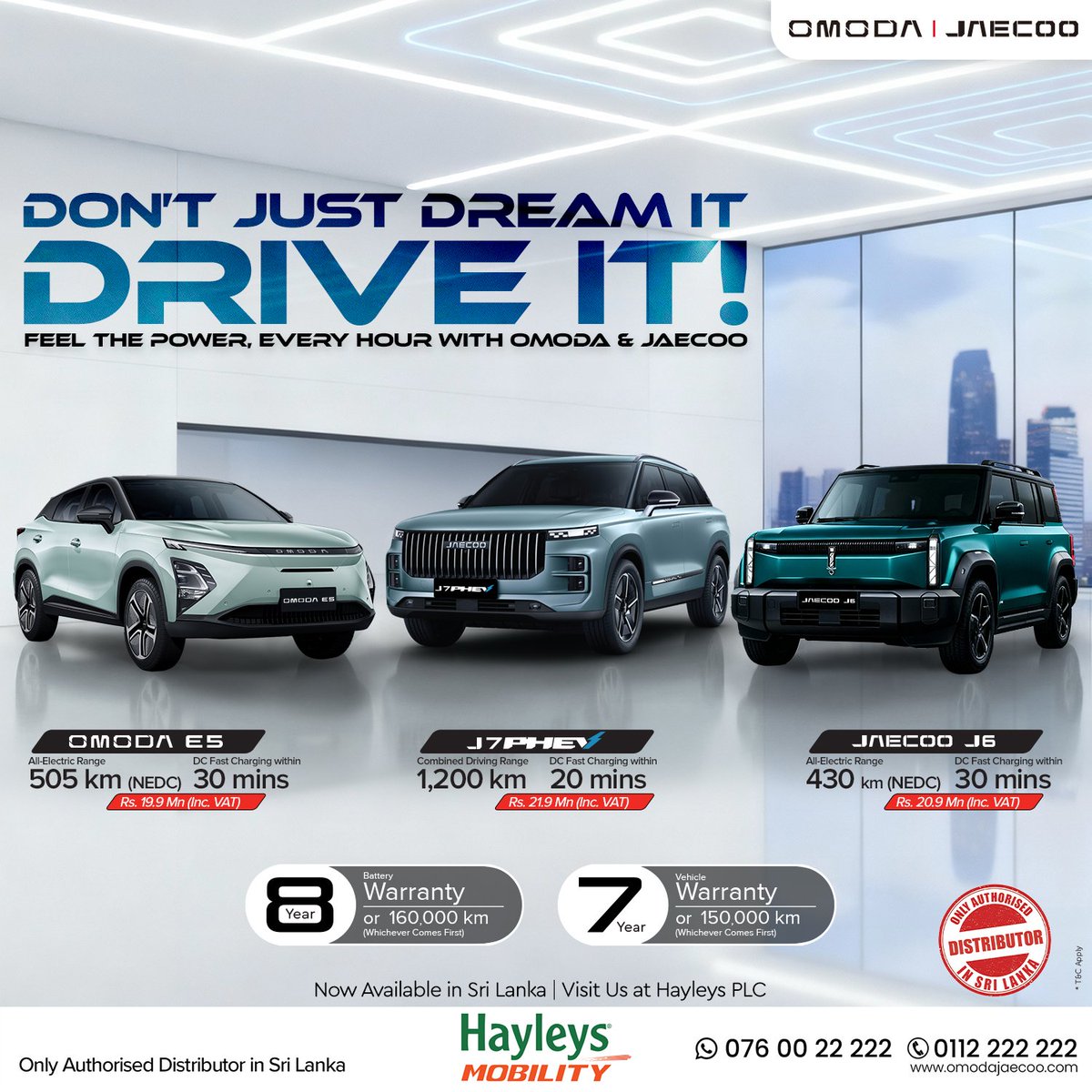 BizColombo's tweet image. Cant Hayley's say Omoda &amp;amp; Jaecoo  are sister brands of Chery? Chery is the 5th largest Chinese auto maker behind 1.BYD 2.Geely 3.Changan &amp;amp; 4.SAIC

Also the two brands are positioned differently. Omoda is an aspirational luxury brand &amp;amp; Jaecoo is rugged offroad

#brandmanagement