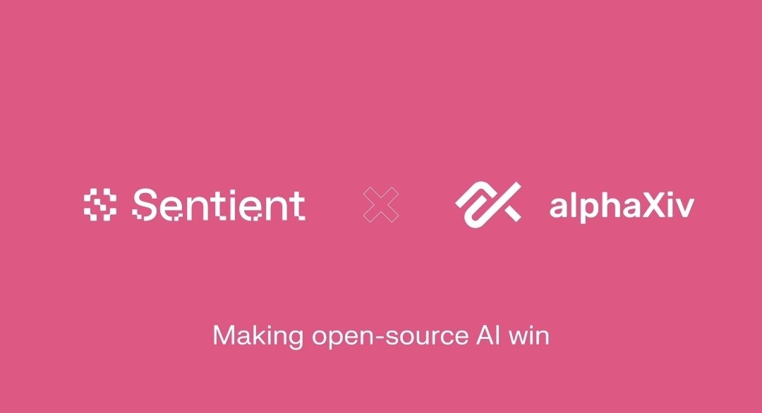 > @askalphaXiv just partners with <a href="/SentientAGI/">Sentient</a> to accelerate open-source AI research and development

The collab will bridge the gap between open research and open deployment enabling researchers, engineers, and builders to test, share, and reproduce AI breakthroughs in real time