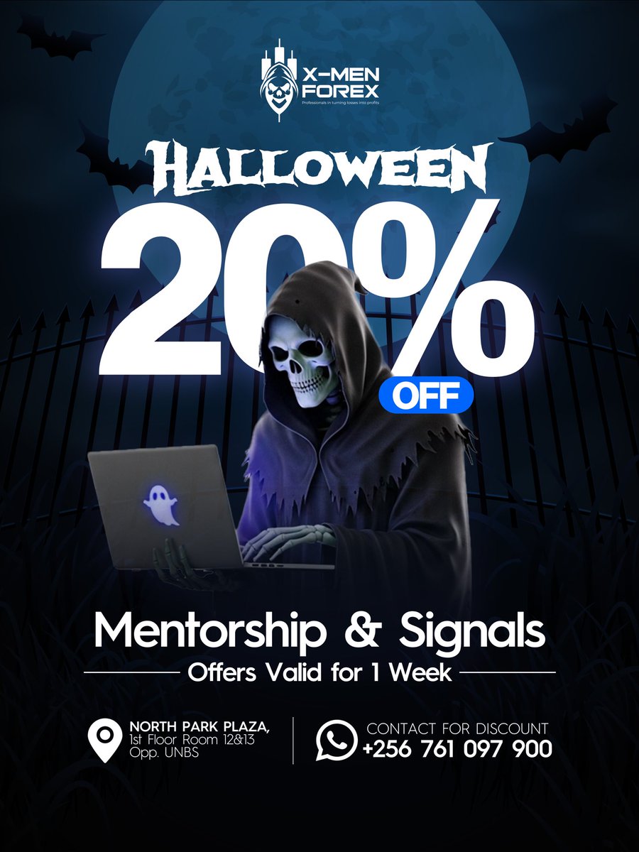 🎃Halloween Eve , we got you covered incase your ready for the offer inbox +256761097900 before it disappears in the Mist ( Trick or treat )