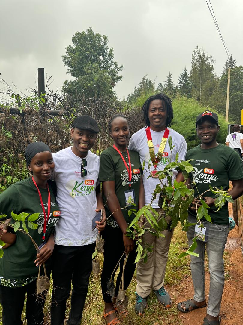Helon143's tweet photo. It was an honor and privilege to be part of the REI KENYA 2025 of over  500  Delegates all over and 2 delegates from @RacClarkeIntUni , where we planted over 1000trees at Mt. Elgon in Kenya Forest. And also networking with the DRR for D9212. https://t.co/0KndXenWW6