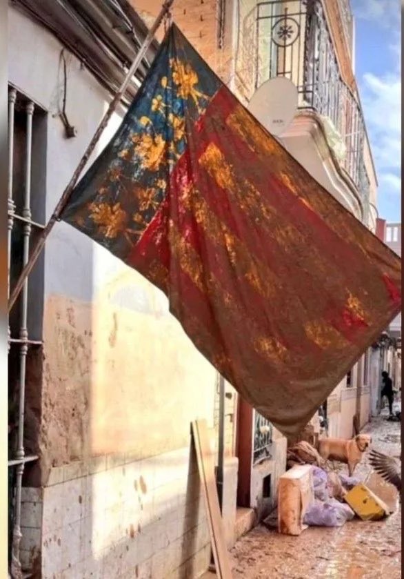 1 año de la mayor tragedia vivida en Valencia.
1 año de la angustia que sentí, al saber que se inundaba mi pueblo (Aldaia) y no podía comunicarme con mi familia.

Solo el pueblo salvó al pueblo.

NI OLVIDO NI PERDÓN.

HIJOS DE PVTA. <a href="/carlos_mazon_/">Carlos Mazón</a> <a href="/sanchezcastejon/">Pedro Sánchez</a>