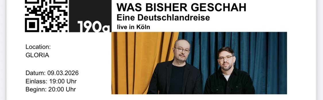 So. „Was bisher geschah“ kann ich euch sagen: Tickets gesichert. (-; #Deutschlandreise von <a href="/drguidoknapp/">Verrückte Geschichte</a> und <a href="/nminkmar/">nils minkmar</a>