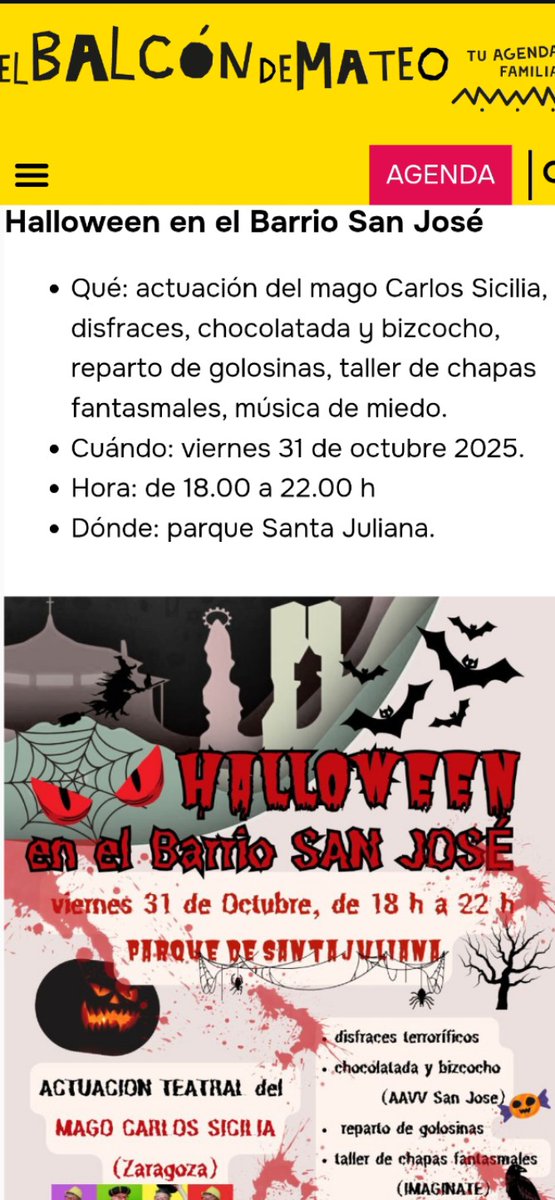 Ya estamos preparados para disfrutar una tarde-noche con amigos y familiares , con un espectáculo de Magia , reparto de gominolas, chocolate con bizcocho, taller de chapas terroríficas de Halloween y música. Animaros a divertirse.