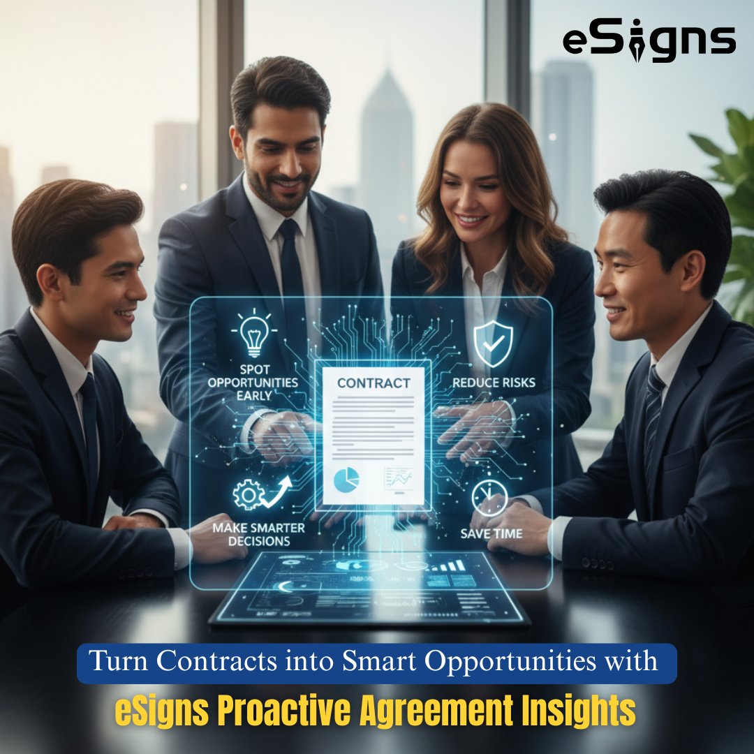 eSignsSoftware's tweet image. No more missing key contract deadlines and revenue opportunities with eSigns Proactive Agreement Insights.
Book your free demo today!
#ContractManagement #CLM #eSigns #AIContracts #LegalTech #ContractAutomation #ComplianceManagement #BusinessGrowth #RiskManagement