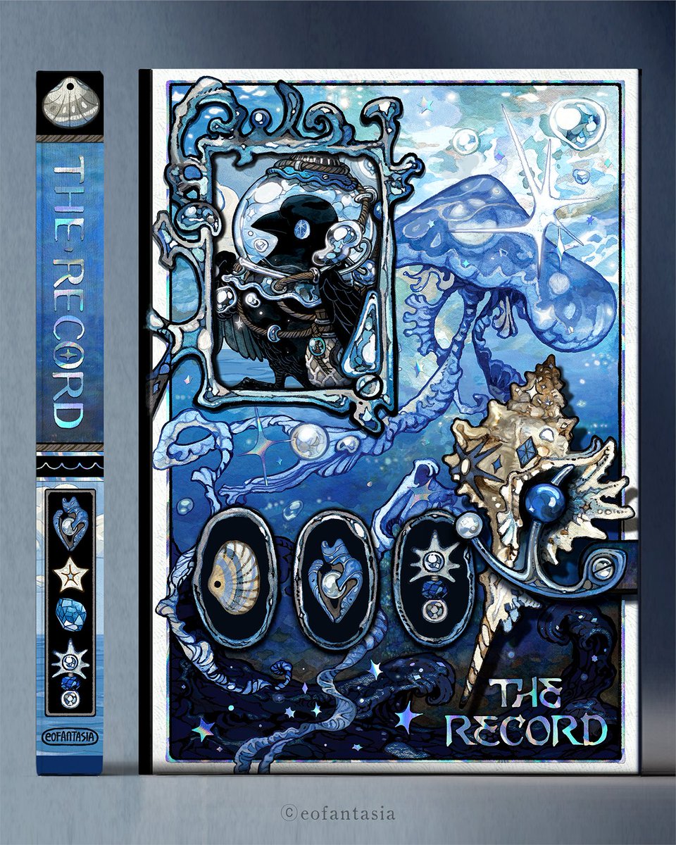 RT💙🐦‍⬛
2026년 다이어리의 표지를 공개합니다

어떤 기록 vol.7
🪼 테마: 잠수부 카유와 관념의 바다
🪼 B6 만년 양장 다이어리

-
낡은 유리 어항을 헬멧 삼아
이야기 속 바다에 뛰어든 까마귀.
잠수부가 된 카유의 수중 기록 노트를 만나보세요.

✷ 11월 중 텀블벅 공개 예정입니다🫧

⬇️이어서