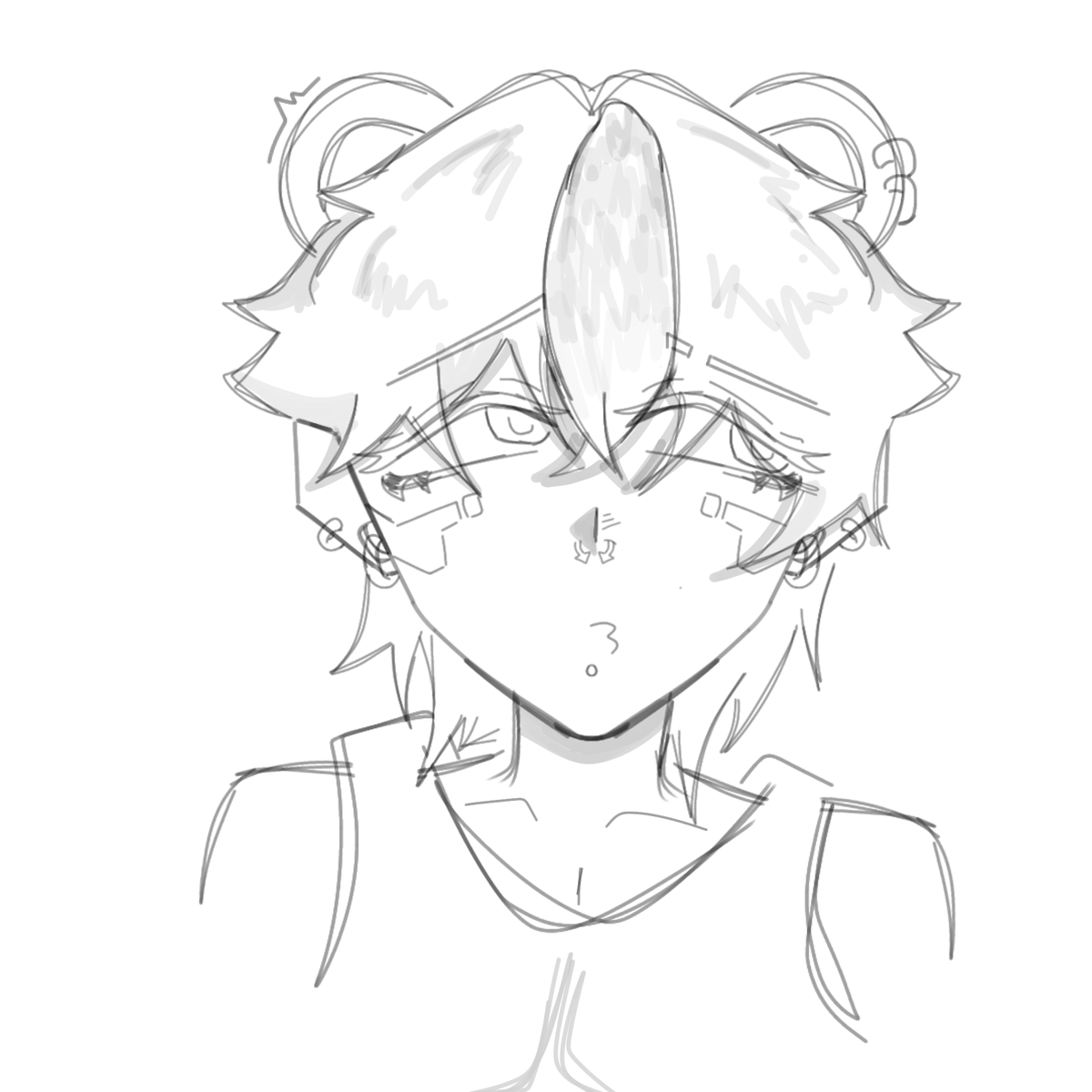 akecorpse's tweet photo. Oomf got me yearning so bad, I had to draw one of my other oshis 

Ngl I think I accidentally twink-ified him a lil...

#isaganiart https://t.co/ssjrIxzxkS