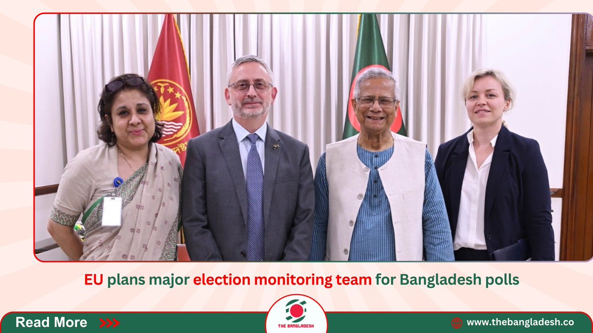 bangladeshmain's tweet image. EU plans major election monitoring team for Bangladesh polls

Read The Bangladesh full news update: thebangladesh.co/world/eu-plans…

,
,
,
#EU
#ElectionMonitoring
#BangladeshPolls
#Democracy
#thebangladesh