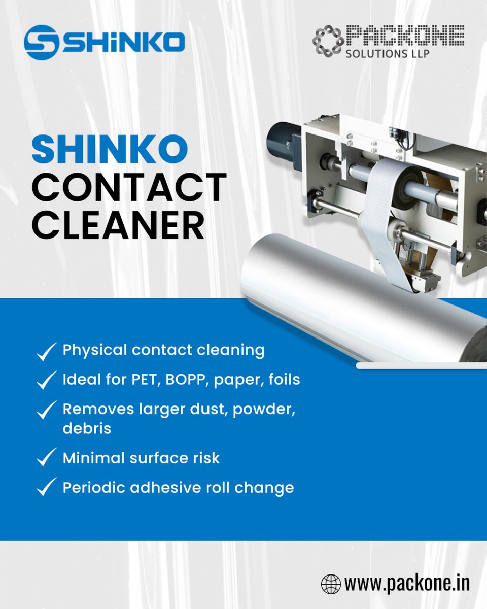 PackoneSolution's tweet image. Email - sales@packone.in | Website - packone.in
#webcleaning #packaging #printing #coating #BOPP #BOPET #filmlines