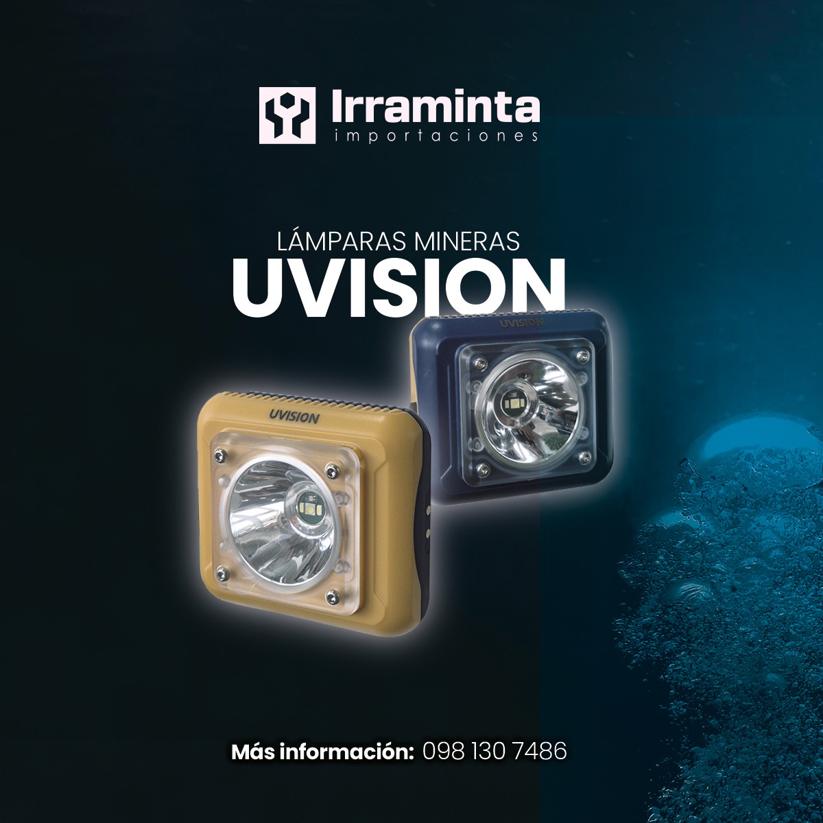 irramintaec's tweet photo. Las LÁMPARAS MINERAS UVISION están diseñadas para exponerse a condiciones extremas.
Con 512 lúmenes y 8 horas continuas, no hay oscuridad que te detenga, ¡ni siquiera bajo el agua! Resistente al agua: 1.5m.
¡Contáctanos! 098 130 7486
#IrramintaImportaciones #Uvision https://t.co/g3H9NgZg4x