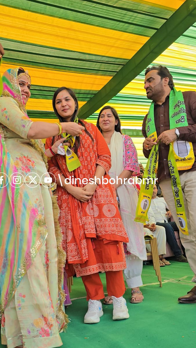 दिल्ली विश्वविद्यालय में निर्दलीय प्रत्याशी रही उमांशी लाम्बा ने की RLP पार्टी ज्वाइन...