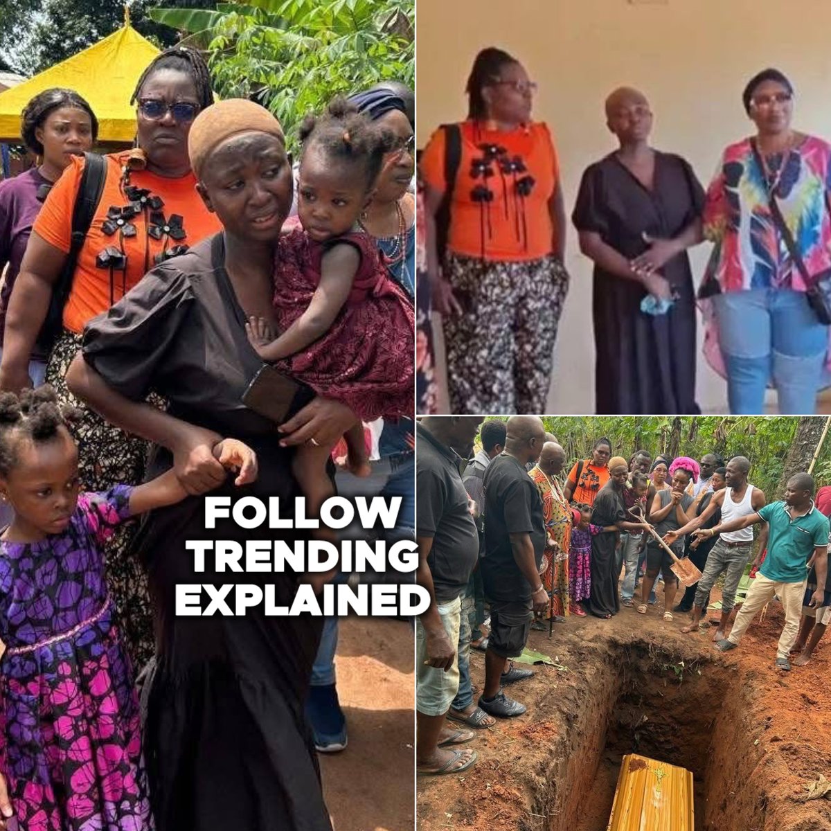 TrendingEx's tweet photo. Story: A young widow was forced by her late husband’s sisters to drink the water used to bathe his corpse., she was rescued at the brink.

Chika Ndubuisi’s husband, Mr. Odinaka was battling with Hepatitis, his sisters stormed the clinic, moved him to a Native doctor to continue treatments locally, as he wasn’t improving with western medicine.

Shortly after, he died there. Sources close to the family told Punch News.

Upon his death, the same siblings who moved him out of the hospital, started accusing the wife of killing their brother. 

Odinaka’s sisters insisted that Chika must prove to them that she didn’t kill their brother. Therefore, she must drink or atleast taste the water used to bathe his corpse. 

Chika who thought it was a joke, was locked inside the Ambulance with her husband’s corpse for hours, unless she agreed to drink the water.

Her brother voluntarily joined her inside the hot ambulance. 

Upon knowledge of the situation a Society Group, Onorube Coalition informed Imo State’s Commissioner for Women Affairs and the Oru-West LGA chairman.

Fortunately, armed security officers stormed the venue, stood guard for Chika, as herself and her two kids did their traditional rites, before they were escorted out of Isieke, Awo-Omamma.

Governor Hope Uzodinma condemned the babaric act, urged the practice to end and ordered an investigation on the matter.

Follow @TrendingEx for dailies..
