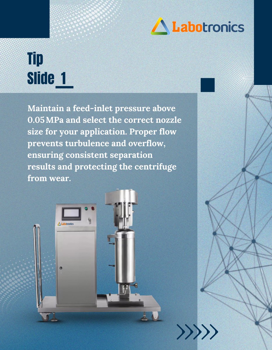 Labotronics's tweet image. Labotronics Tubular Centrifuge LB-100TC  built for precision separation.
Achieve efficient liquid solid separation with high speed performance and consistent accuracy.

info@labotronics.com
labotronics.com/tubular-centri…

#labotronics #labequipment #separationtechnology  #industriallab