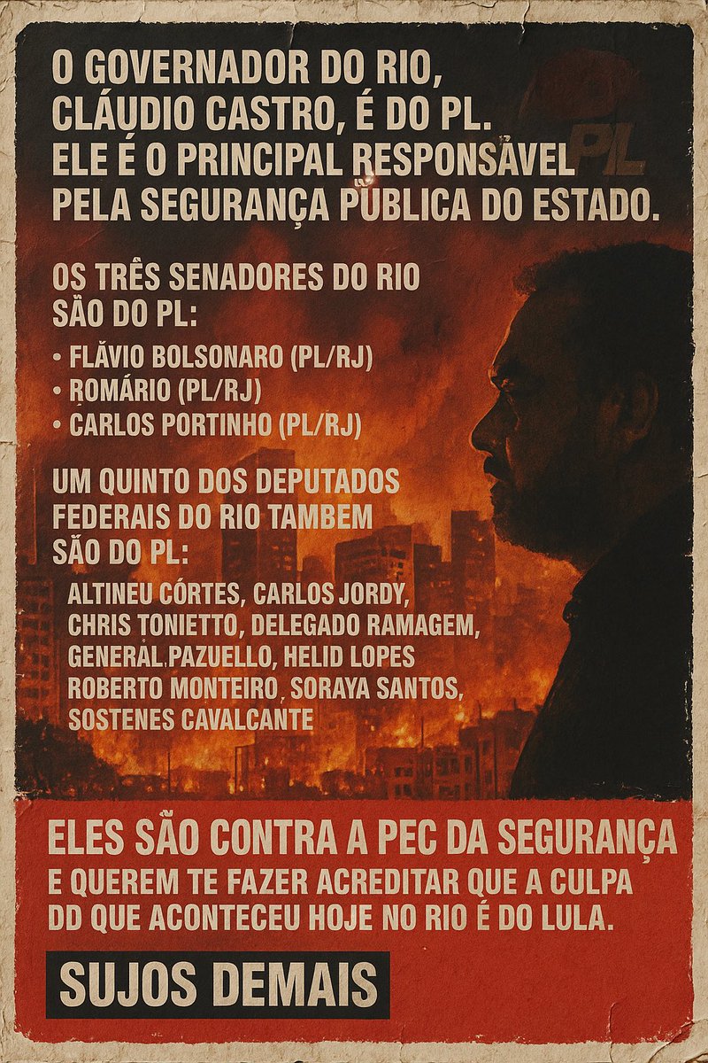 <a href="/Mandsfra25/">Amandinha</a> CLÁUDIO CASTRO CRIMINOSO
Tem que renunciar! 

PEC DA SEGURANÇA JÁ