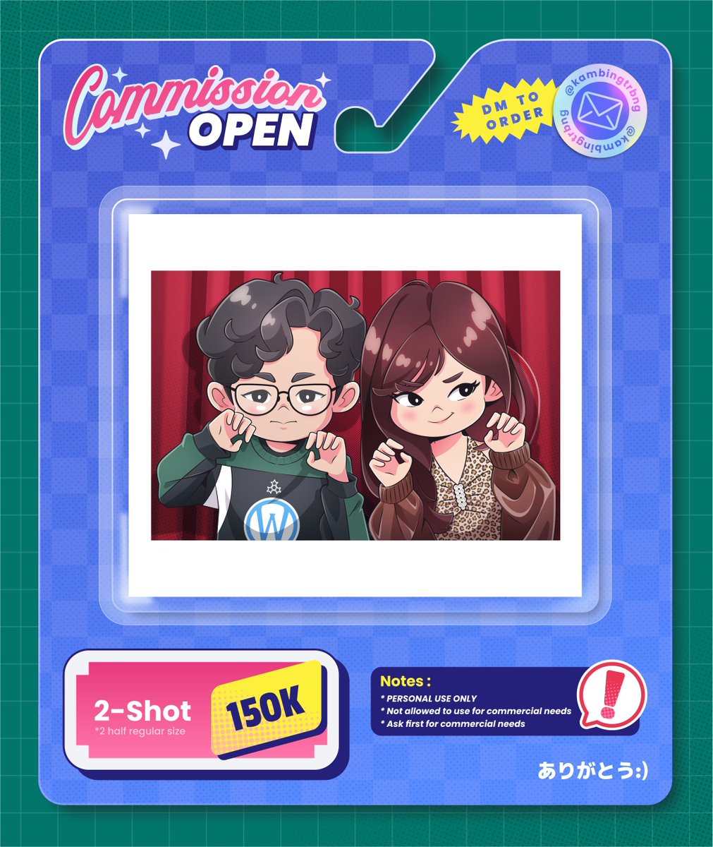 kambingtrbng's tweet image. ✨COMMS OPEN ✨

yukk yg kemarin abis 2s sama osha-oshi boleh bgt kalo mau jadiin gambar yg lucu nan menggemaskan
mau komis selain 2s juga boleh bgt

silahkan DM untuk order yaa~
(like, rt are very much appreciated🙏)