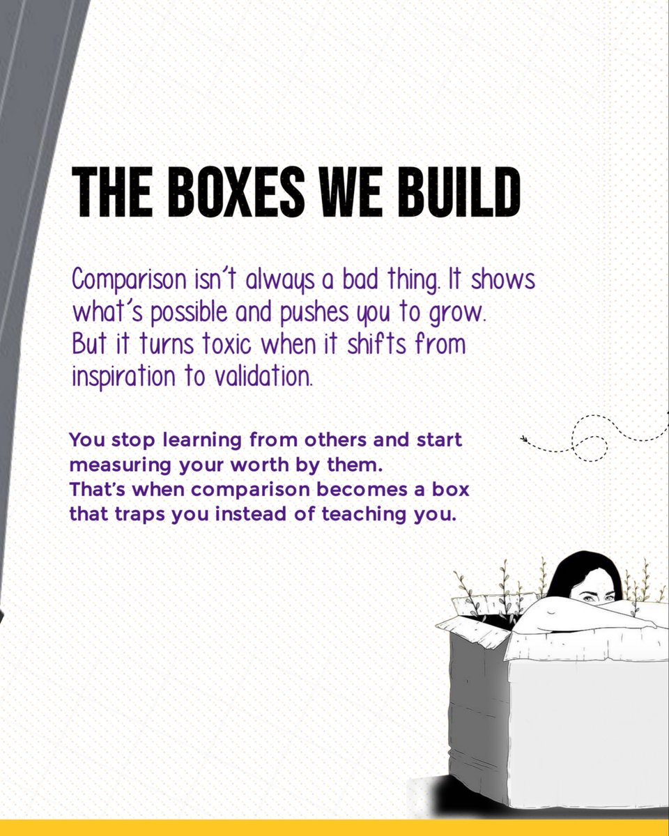 d_convergence24's tweet photo. What if comparison is silently holding you back?  

Break free from the box! Own your journey, celebrate your growth, and focus on your 'why.' 
  
#tci #theconvergenceinitiative #beyondthebox #ownyourjourney #nocomparison https://t.co/SNrijxYQAd