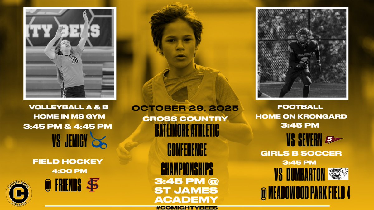 Calvert School Athletics (@cs_mightybees) on Twitter photo 