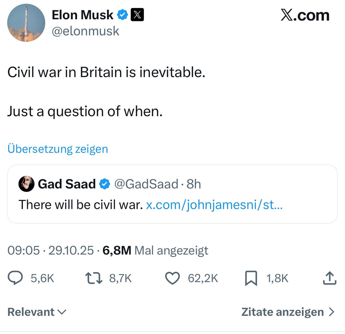 eugyppius1's tweet image. People say things like this because they can’t imagine how heavily polarising political disputes can ever be resolved. For civil war, however, you need fissures and disunity within the state apparatus itself. I see nothing like that anywhere in Europe.